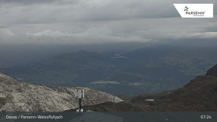Archiv Foto Webcam Weissfluhjoch (2260 m)