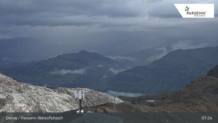 Archiv Foto Webcam Weissfluhjoch (2260 m)