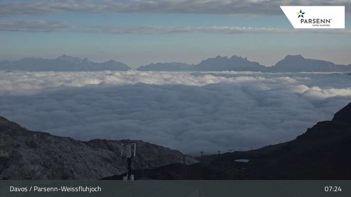 Archiv Foto Webcam Weissfluhjoch (2260 m)