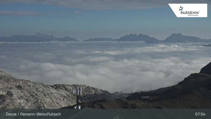 Archiv Foto Webcam Weissfluhjoch (2260 m)