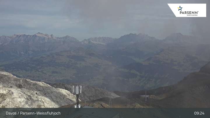 Archiv Foto Webcam Weissfluhjoch (2260 m)
