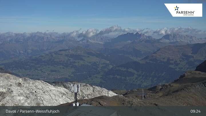 Archiv Foto Webcam Weissfluhjoch (2260 m)