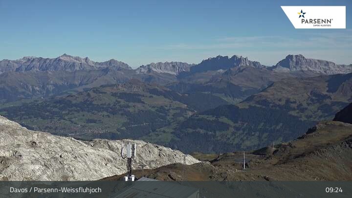 Archiv Foto Webcam Weissfluhjoch (2260 m)