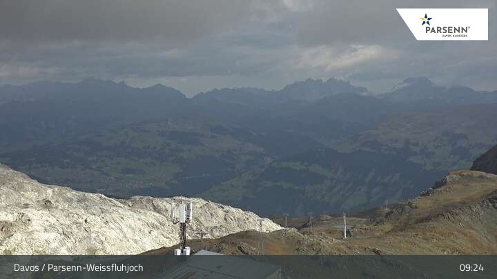 Archiv Foto Webcam Weissfluhjoch (2260 m)