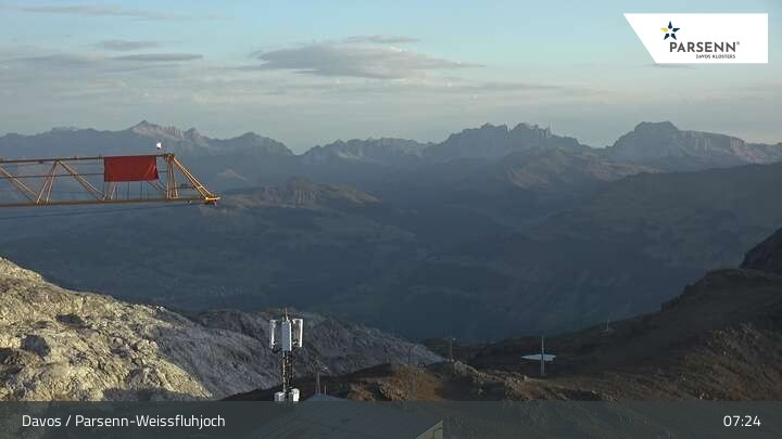 Archiv Foto Webcam Weissfluhjoch (2260 m)