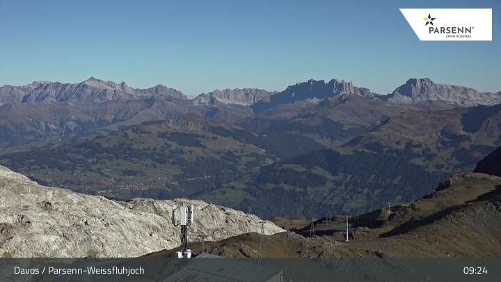 Archiv Foto Webcam Weissfluhjoch (2260 m)