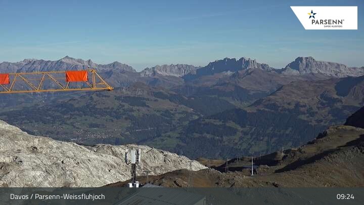 Archiv Foto Webcam Weissfluhjoch (2260 m)