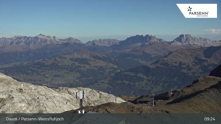 Archiv Foto Webcam Weissfluhjoch (2260 m)