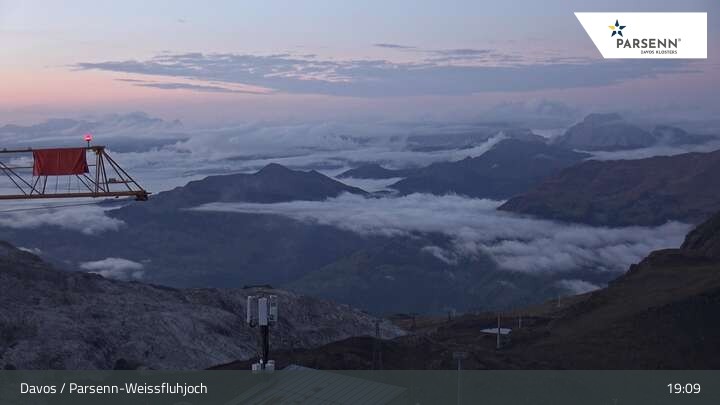 Archiv Foto Webcam Weissfluhjoch (2260 m)