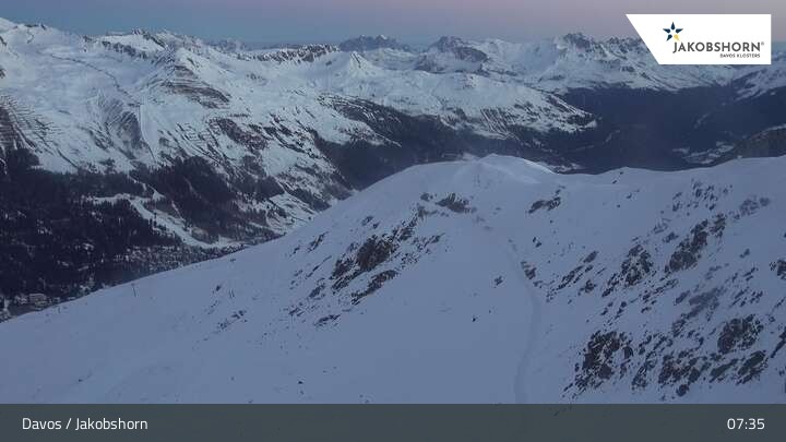 Archiv Foto Webcam Jakobshorn Gipfel (2590 m)