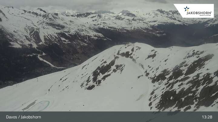 Archiv Foto Webcam Jakobshorn Gipfel (2590 m)