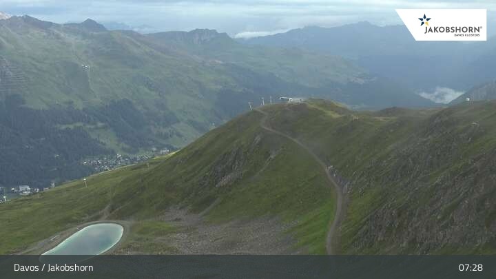 Archived image Webcam Davos Klosters: Jakobshorn mountain (2590 m)