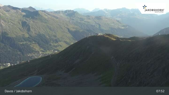Archived image Webcam Davos Klosters: Jakobshorn mountain (2590 m)