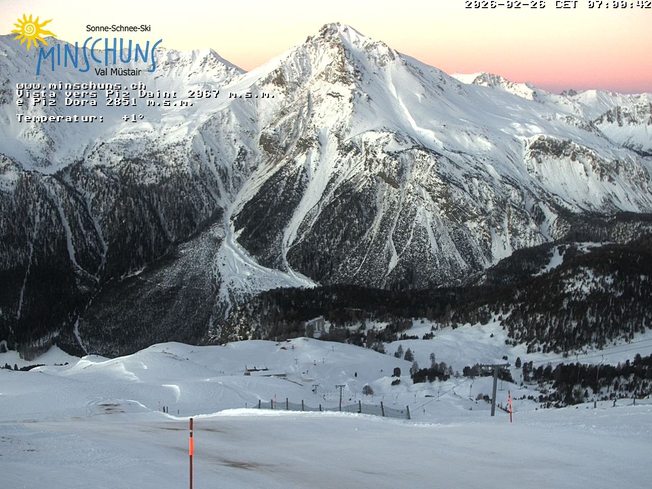 Archived image Webcam Minschuns / Val Müstair