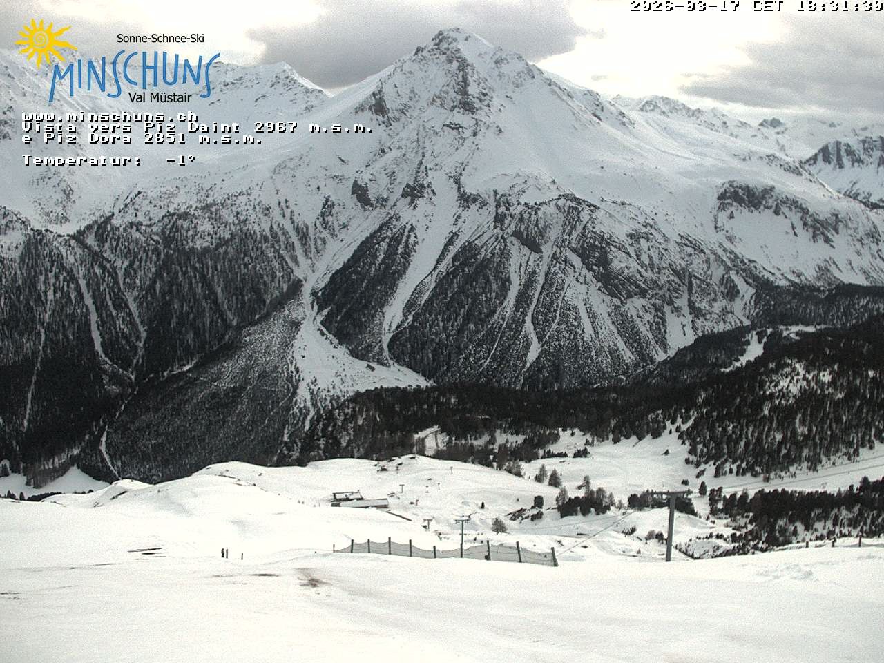 Archiv Foto Webcam Minschuns / Val Müstair