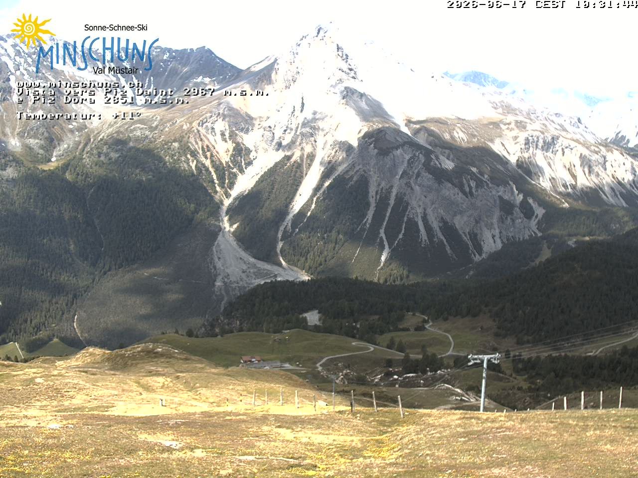 Archived image Webcam Minschuns / Val Müstair