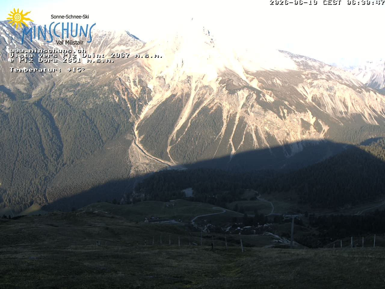 Archiv Foto Webcam Minschuns / Val Müstair