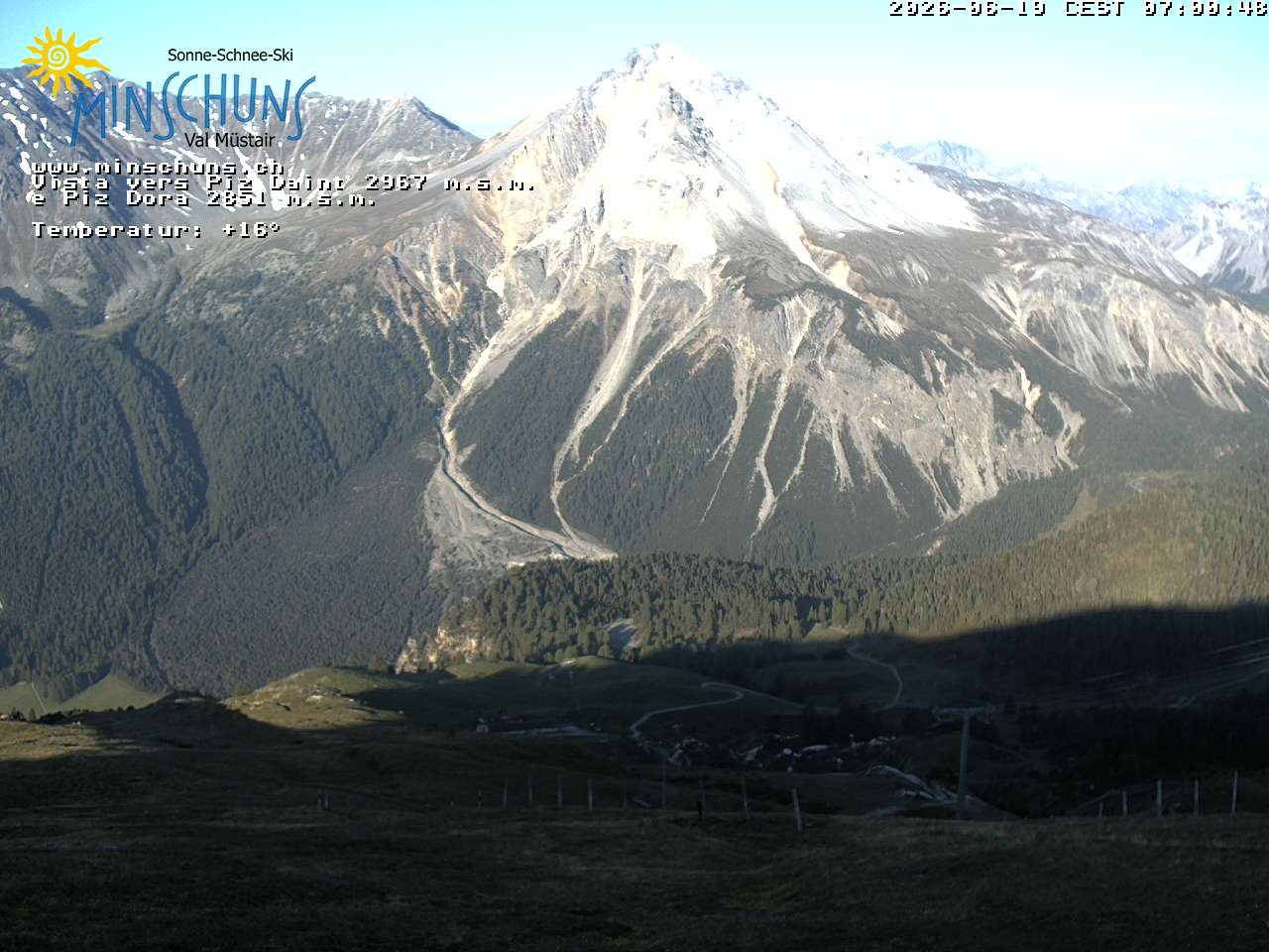 Archiv Foto Webcam Minschuns / Val Müstair