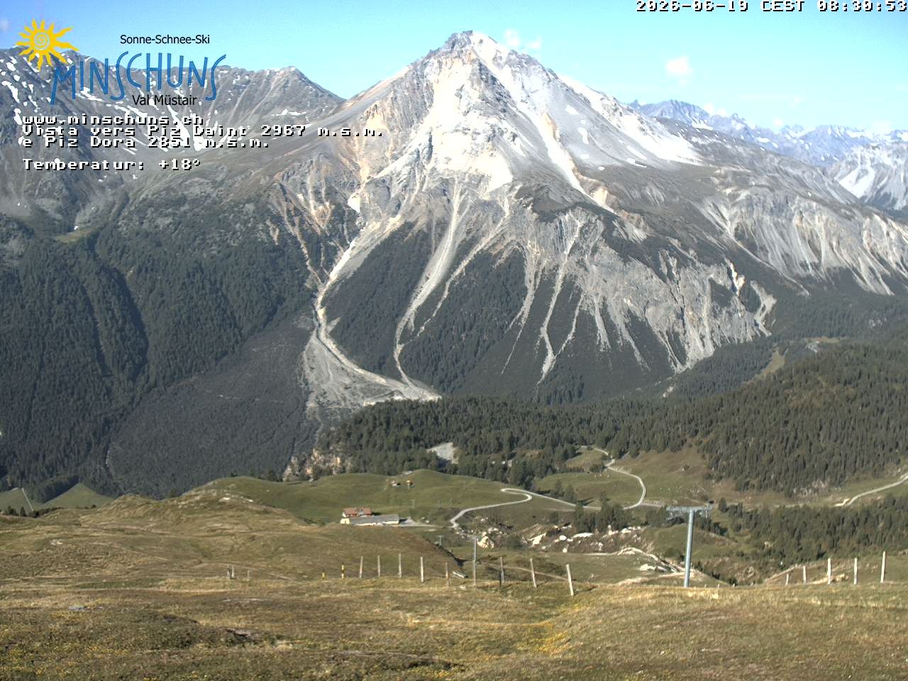 Archiv Foto Webcam Minschuns / Val Müstair