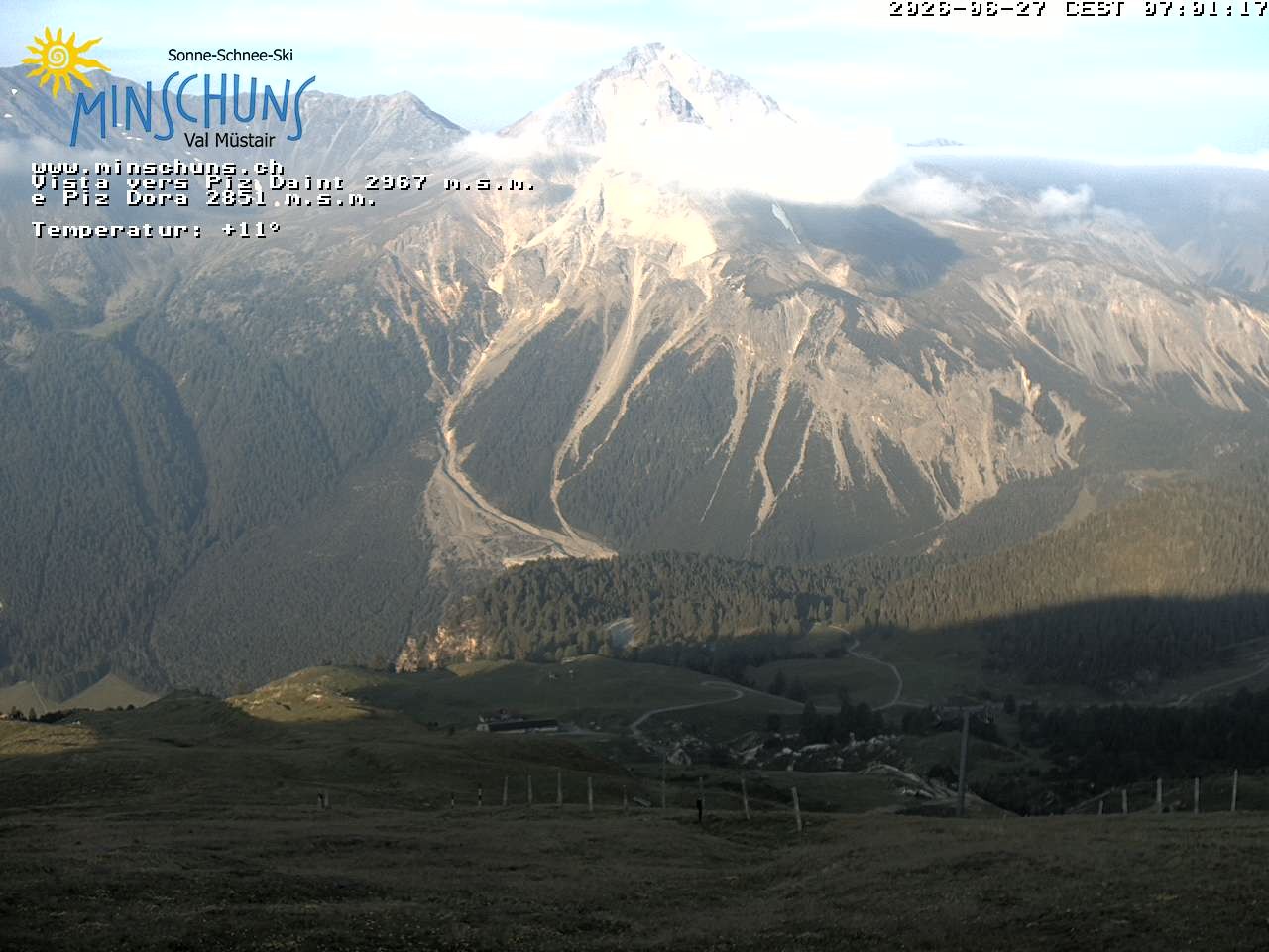 Archiv Foto Webcam Minschuns / Val Müstair