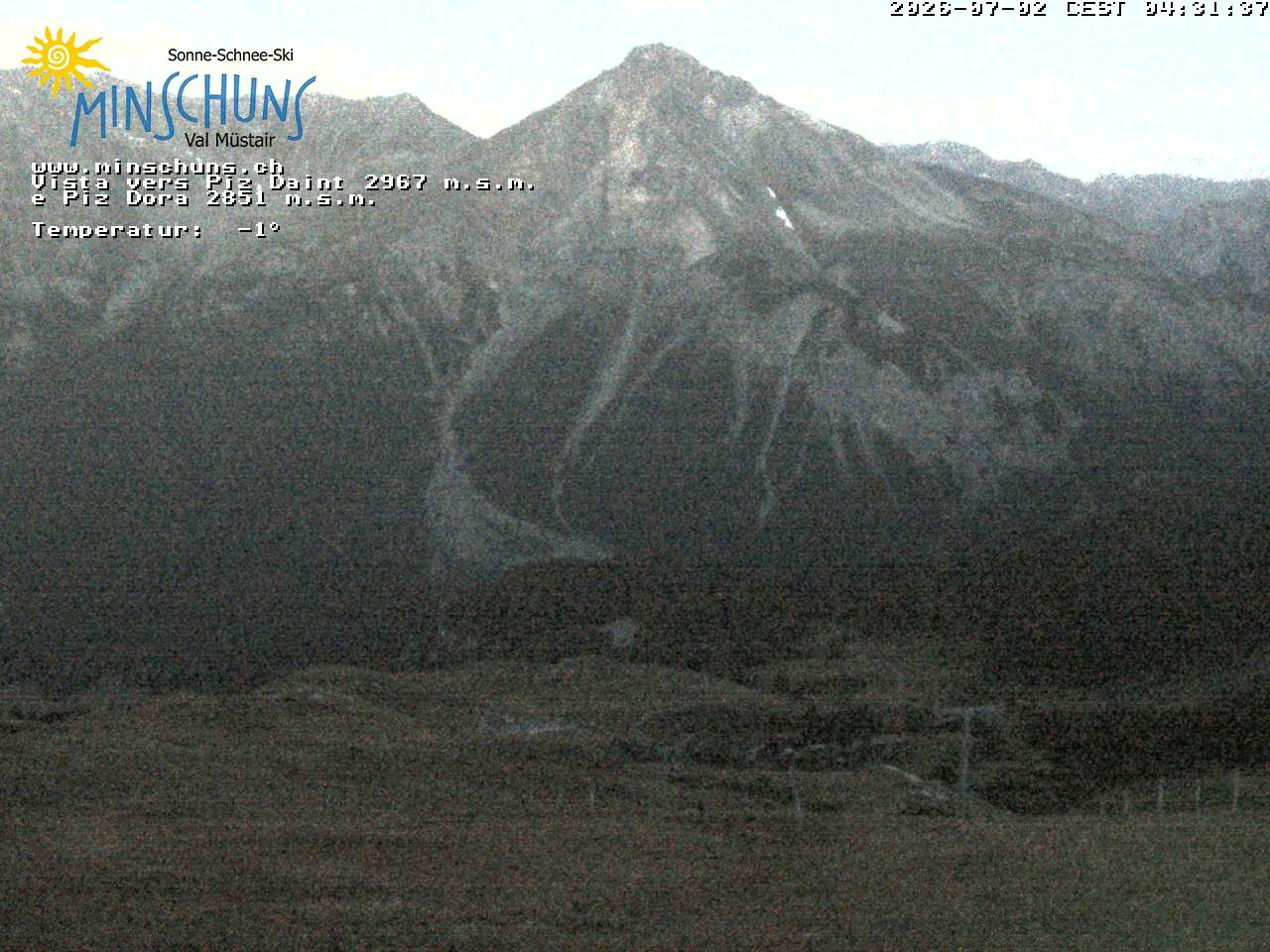 Archiv Foto Webcam Minschuns / Val Müstair