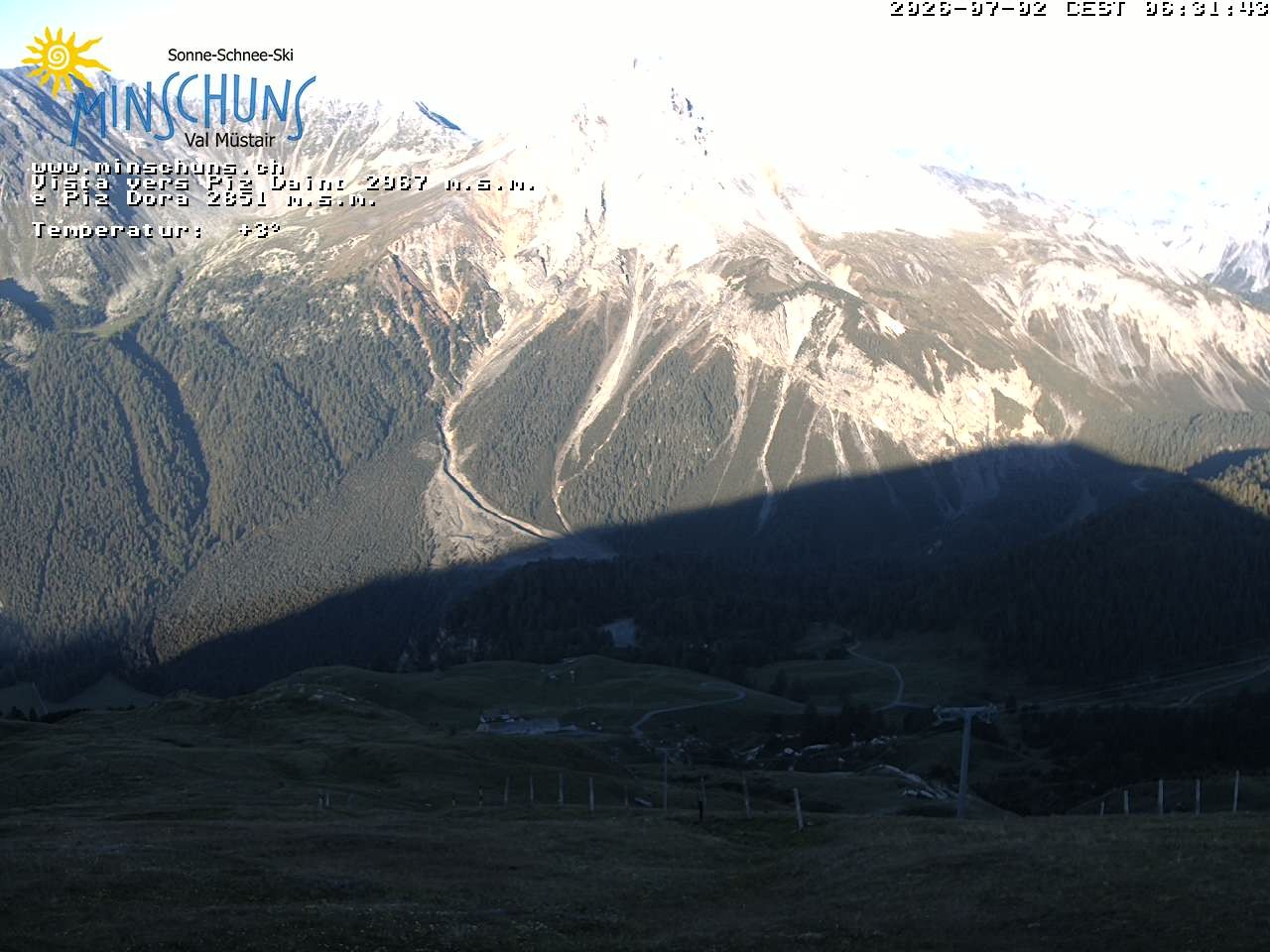 Archiv Foto Webcam Minschuns / Val Müstair