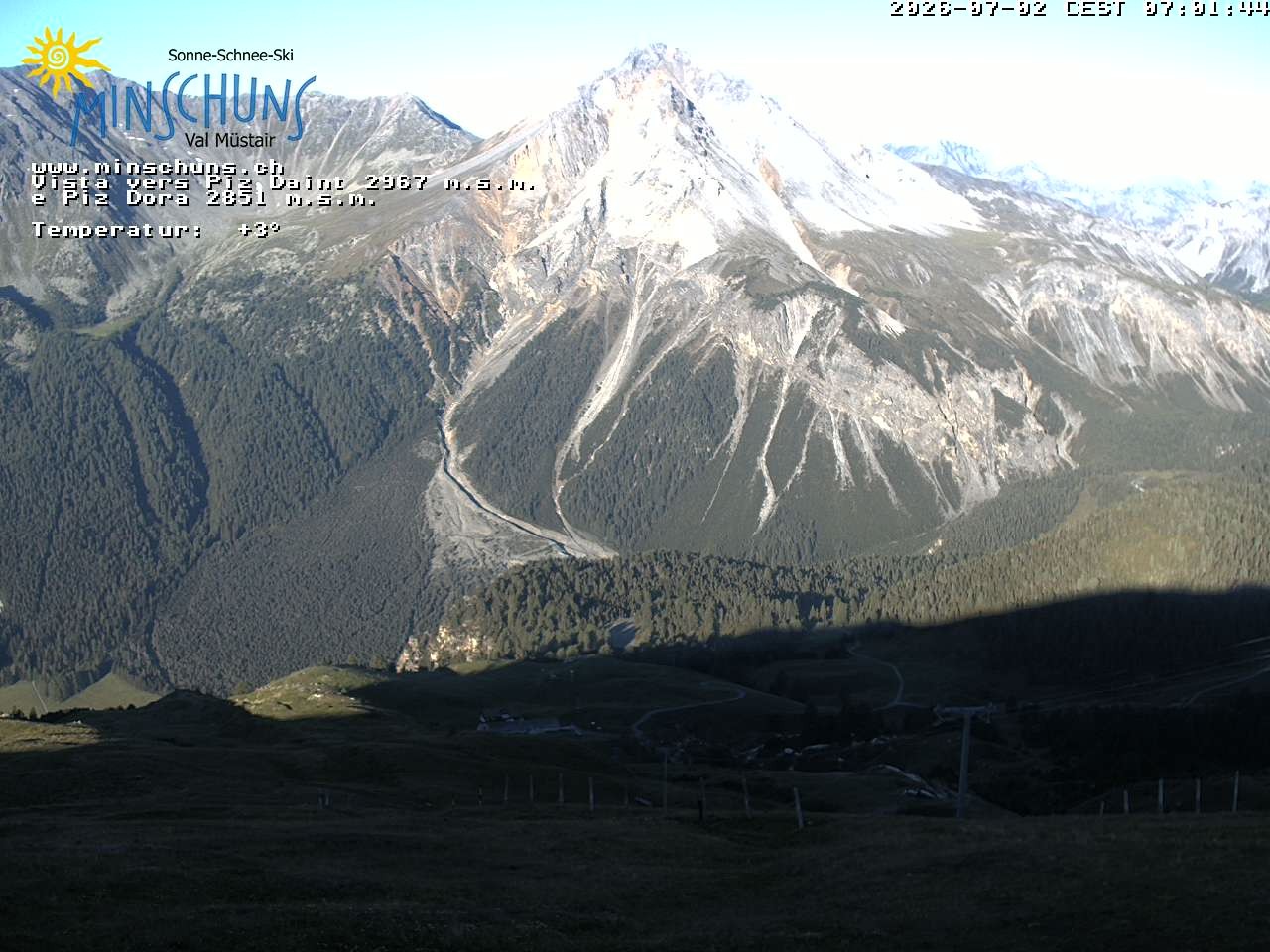Archiv Foto Webcam Minschuns / Val Müstair
