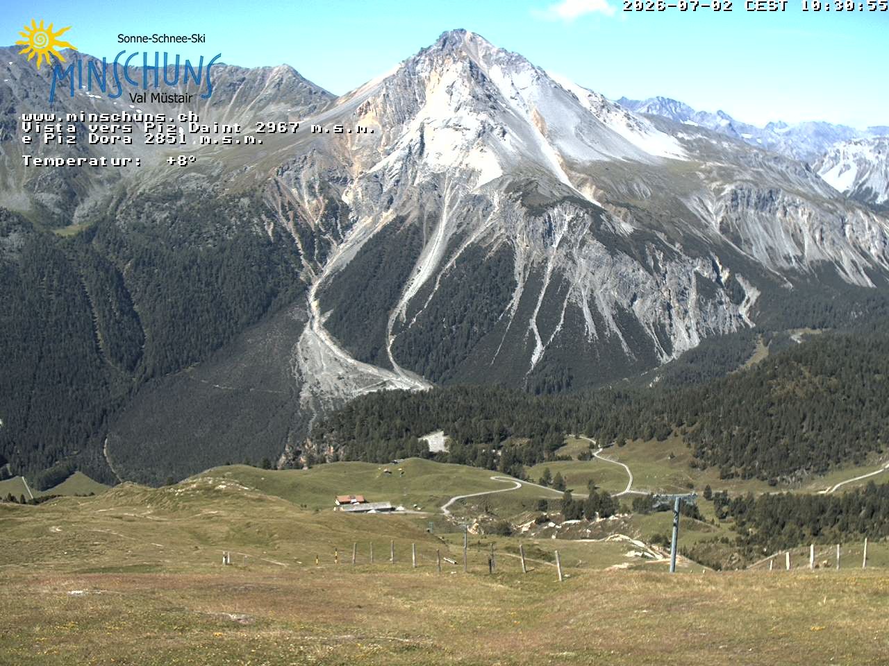 Archiv Foto Webcam Minschuns / Val Müstair