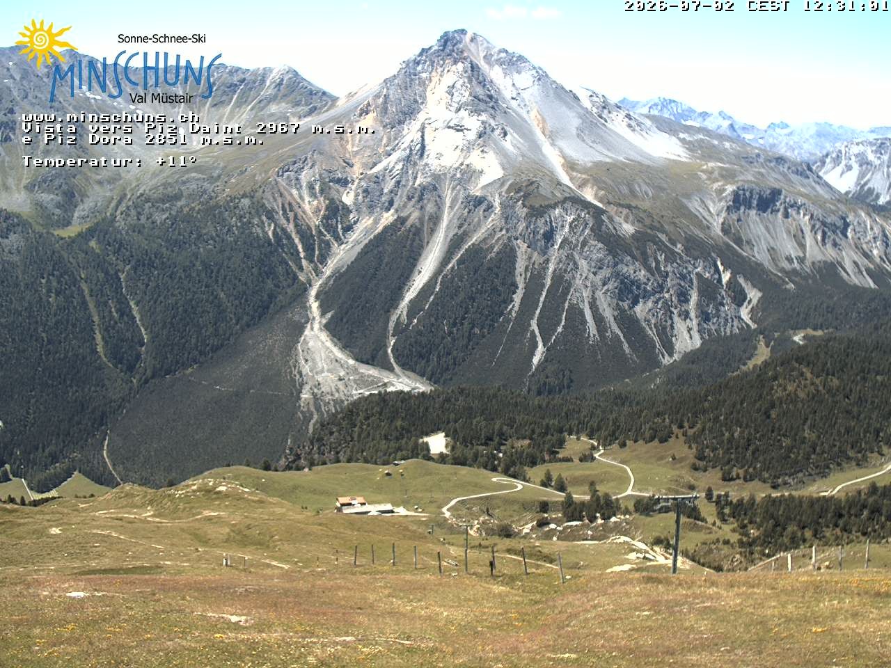 Archiv Foto Webcam Minschuns / Val Müstair