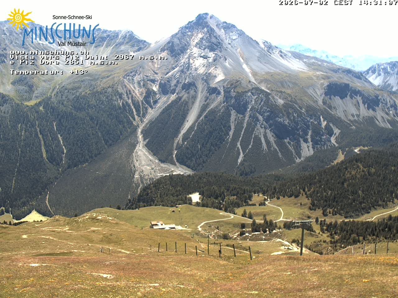 Archiv Foto Webcam Minschuns / Val Müstair