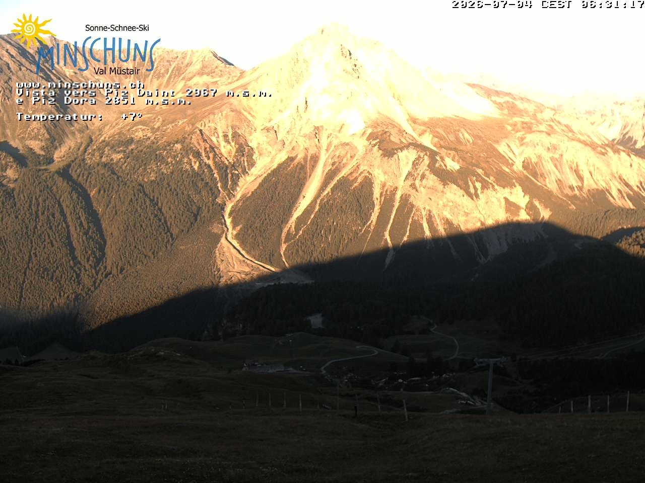 Archived image Webcam Minschuns / Val Müstair