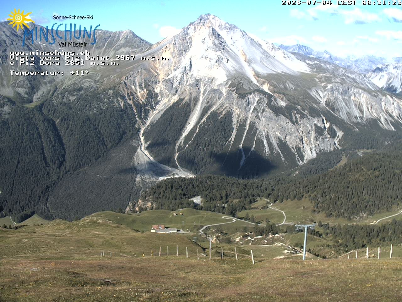 Archived image Webcam Minschuns / Val Müstair