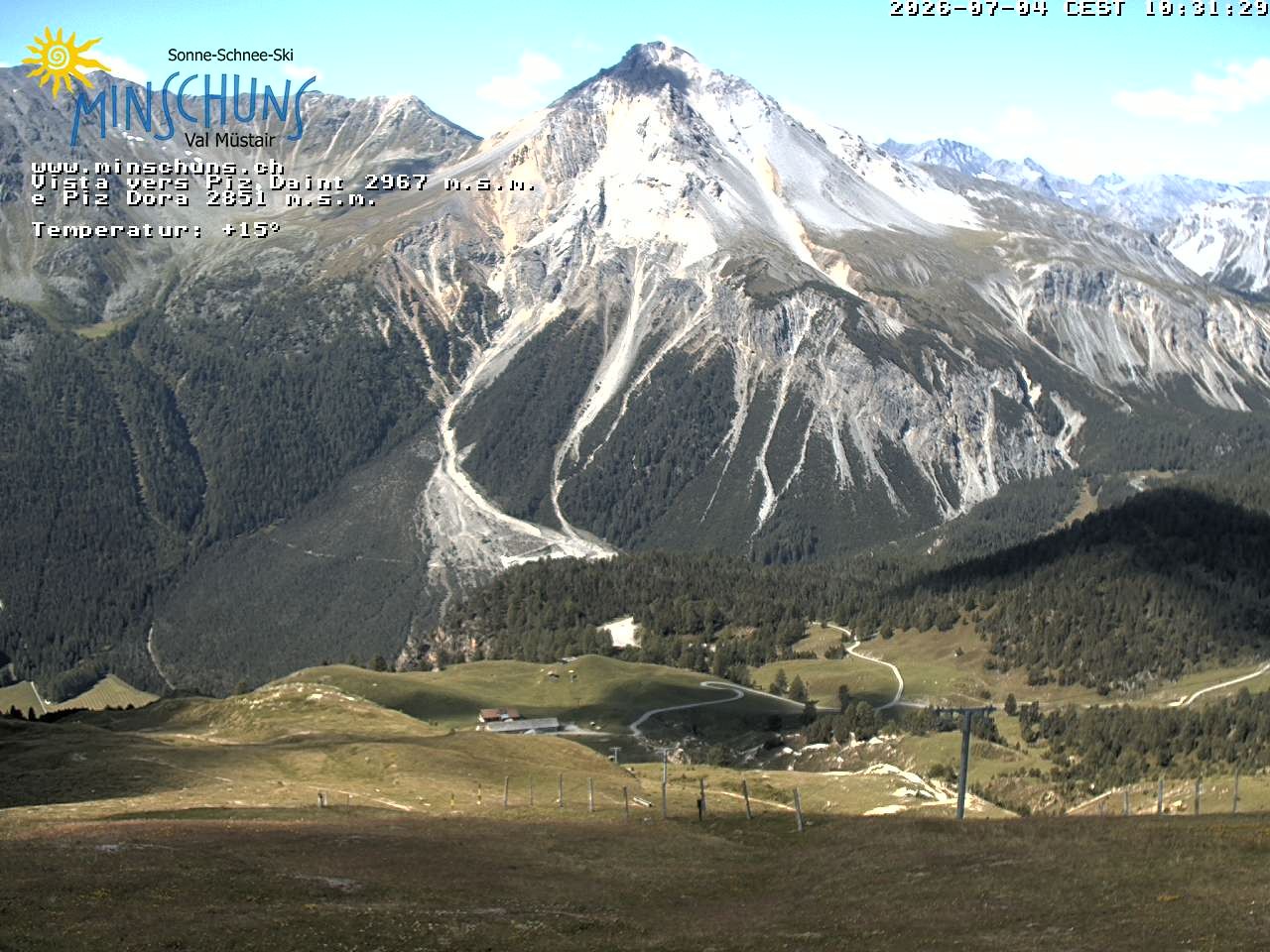 Archived image Webcam Minschuns / Val Müstair