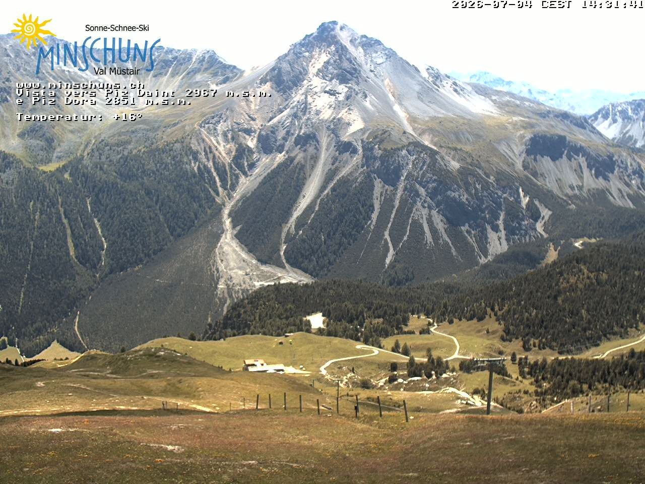Archived image Webcam Minschuns / Val Müstair
