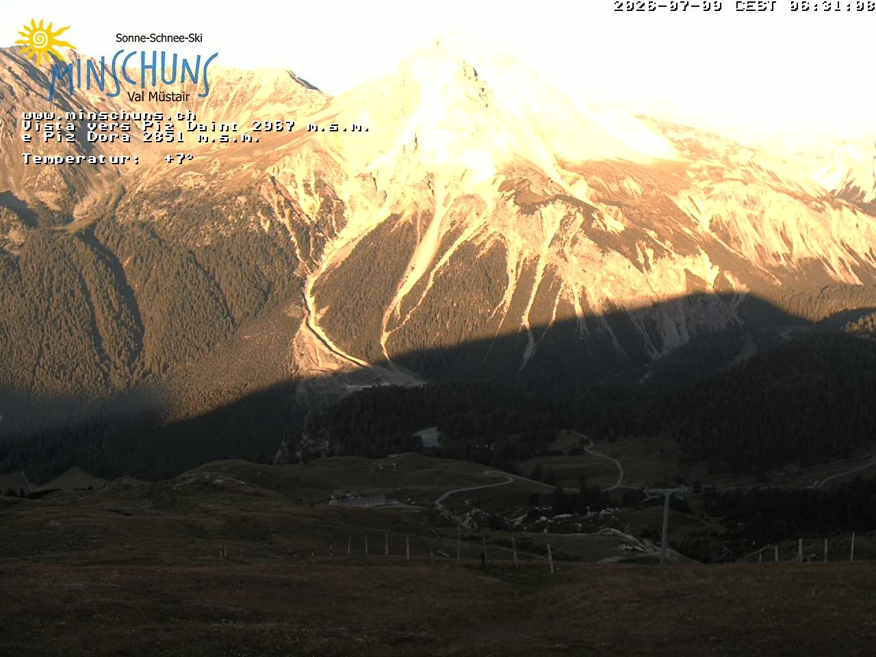Archiv Foto Webcam Minschuns / Val Müstair