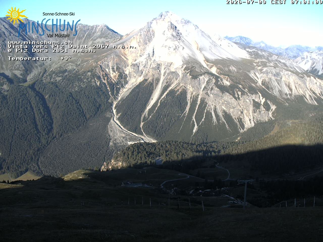 Archiv Foto Webcam Minschuns / Val Müstair