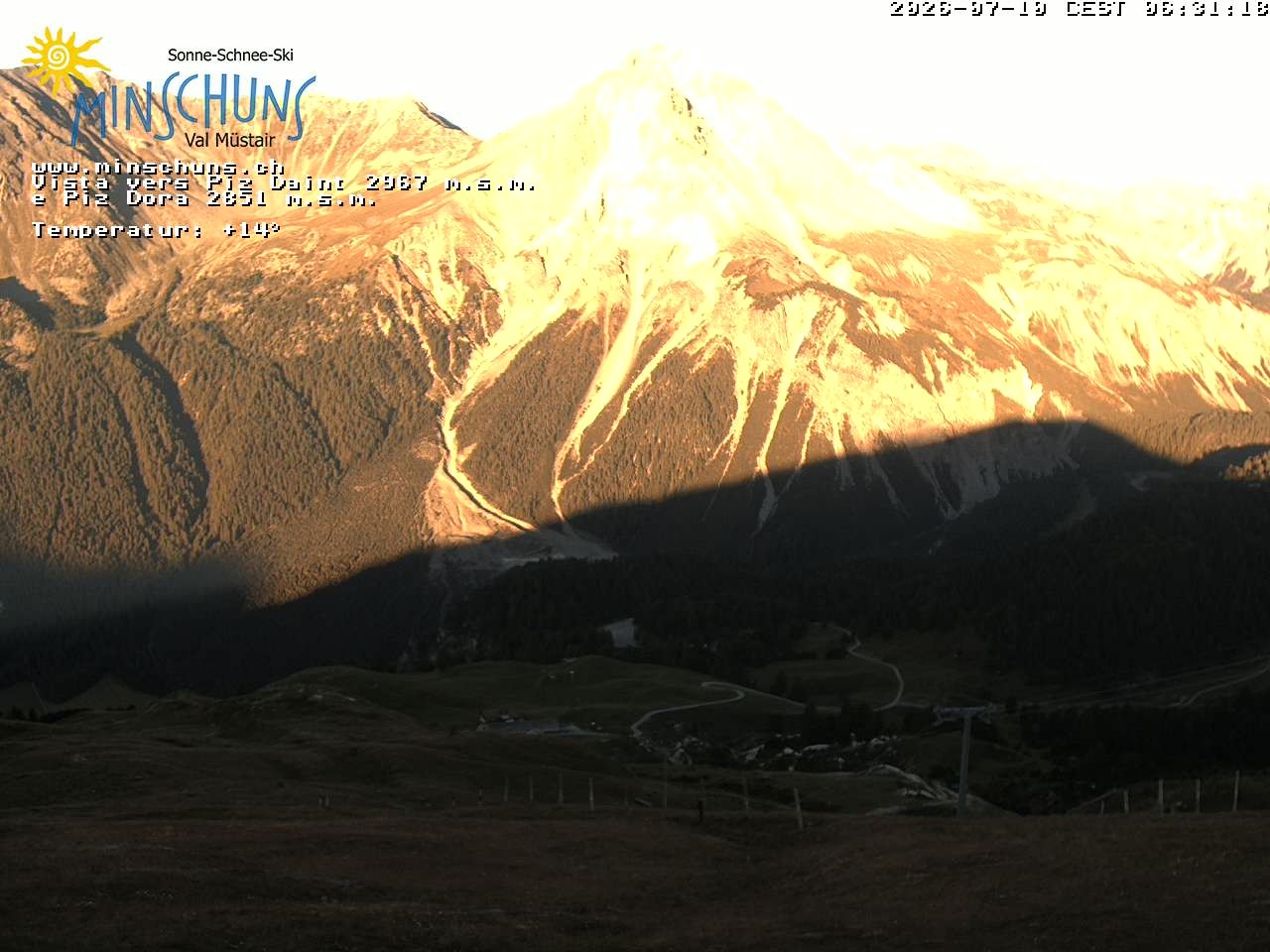 Archiv Foto Webcam Minschuns / Val Müstair
