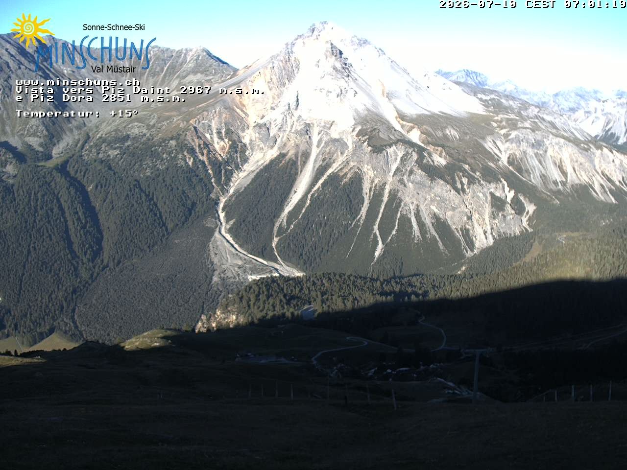 Archiv Foto Webcam Minschuns / Val Müstair