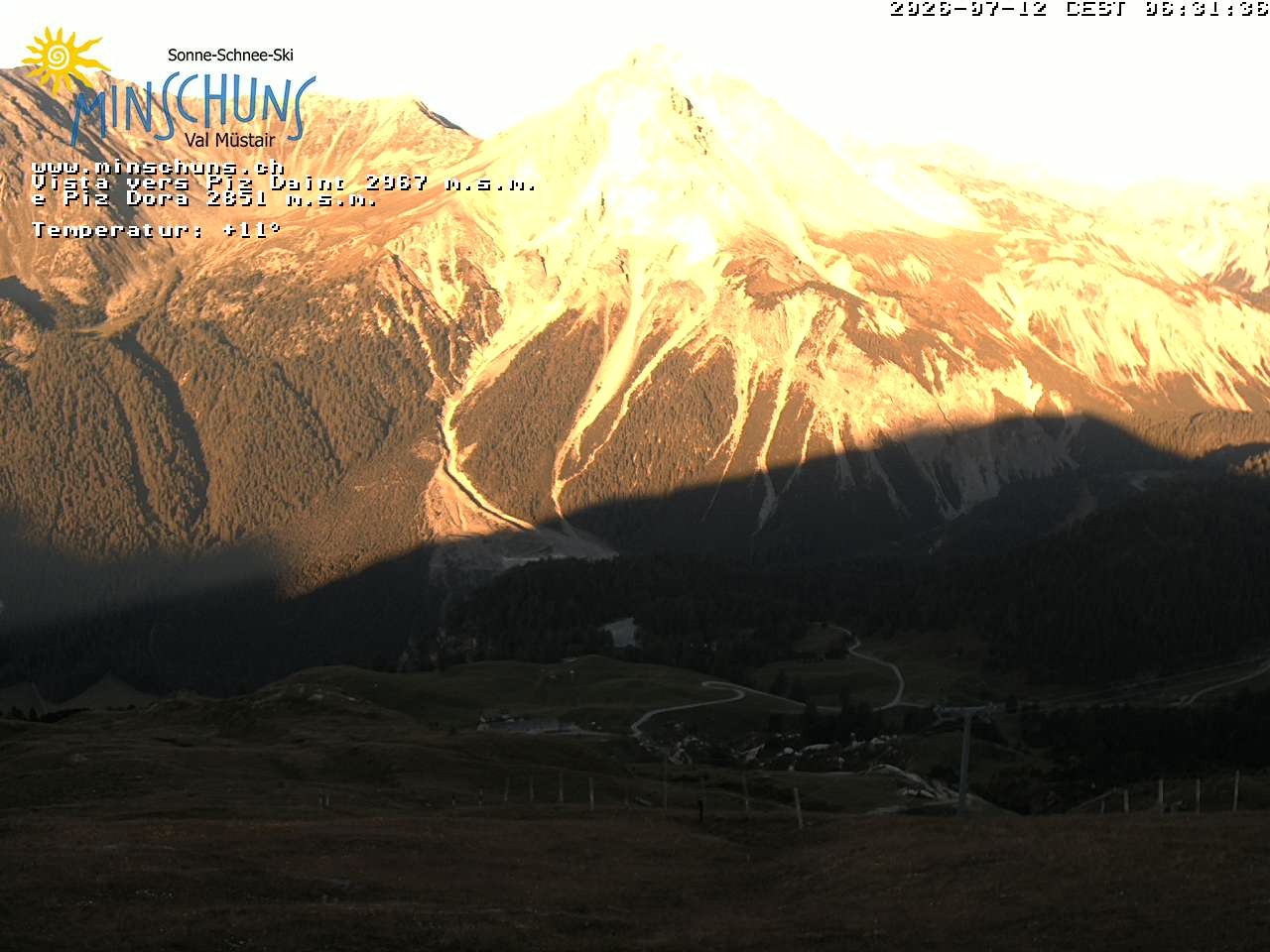 Archived image Webcam Minschuns / Val Müstair