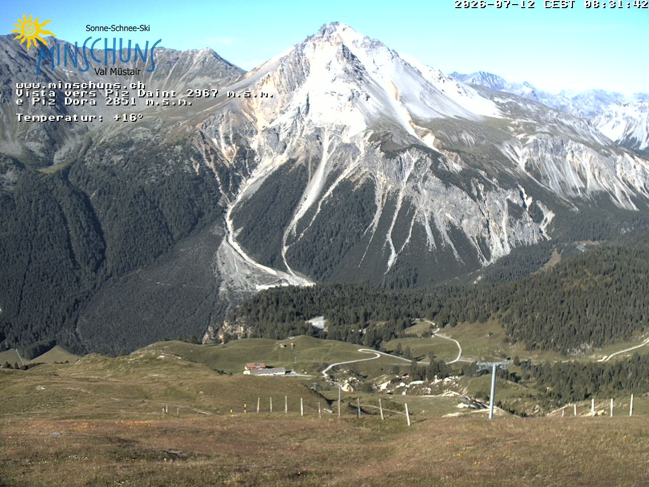 Archived image Webcam Minschuns / Val Müstair