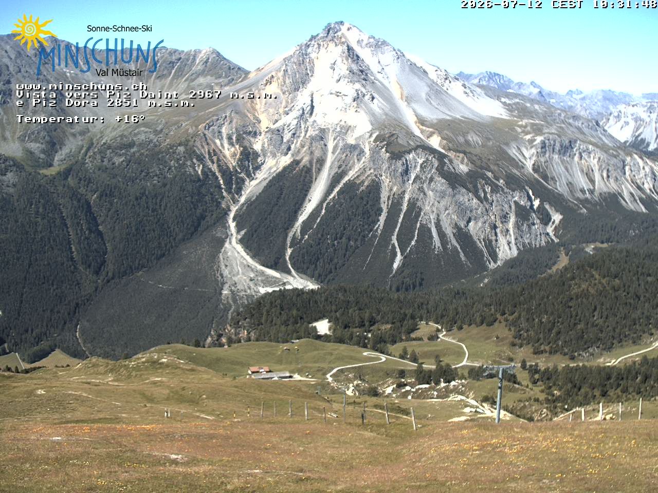 Archived image Webcam Minschuns / Val Müstair
