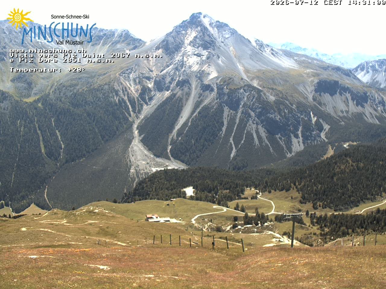 Archived image Webcam Minschuns / Val Müstair