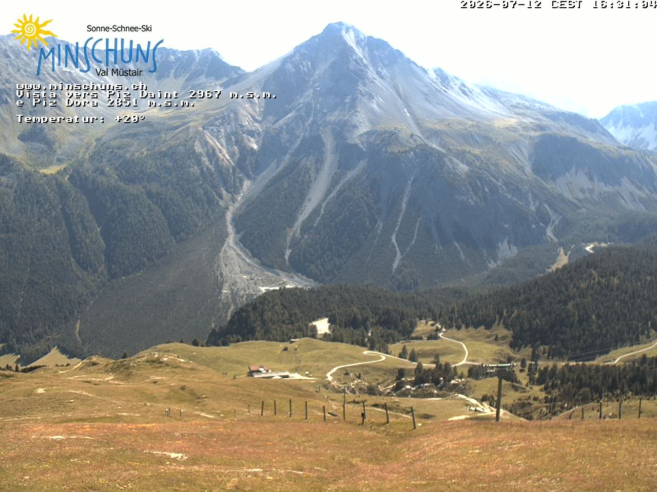 Archived image Webcam Minschuns / Val Müstair