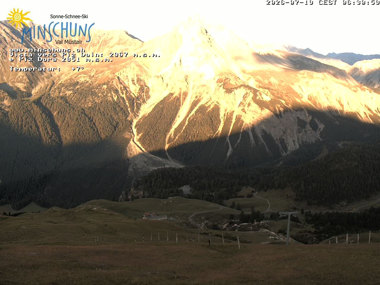 Archiv Foto Webcam Minschuns / Val Müstair