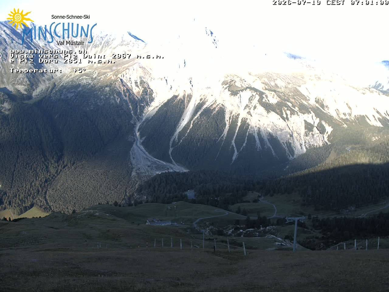 Archiv Foto Webcam Minschuns / Val Müstair