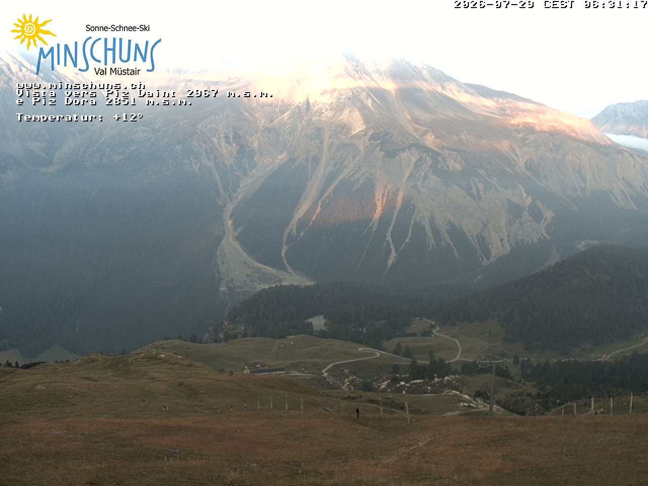 Archiv Foto Webcam Minschuns / Val Müstair