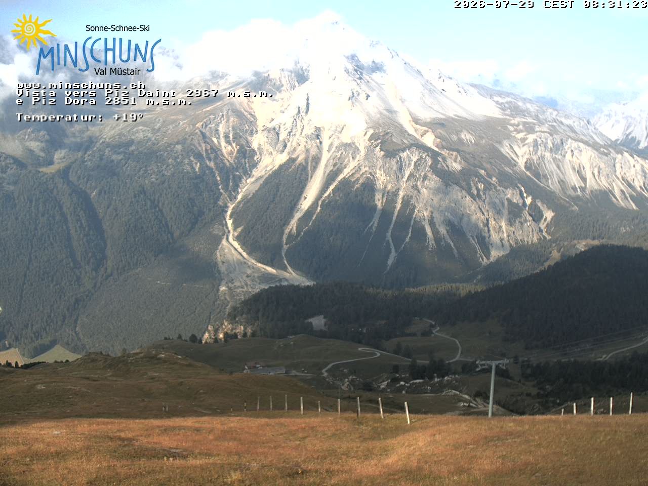 Archiv Foto Webcam Minschuns / Val Müstair