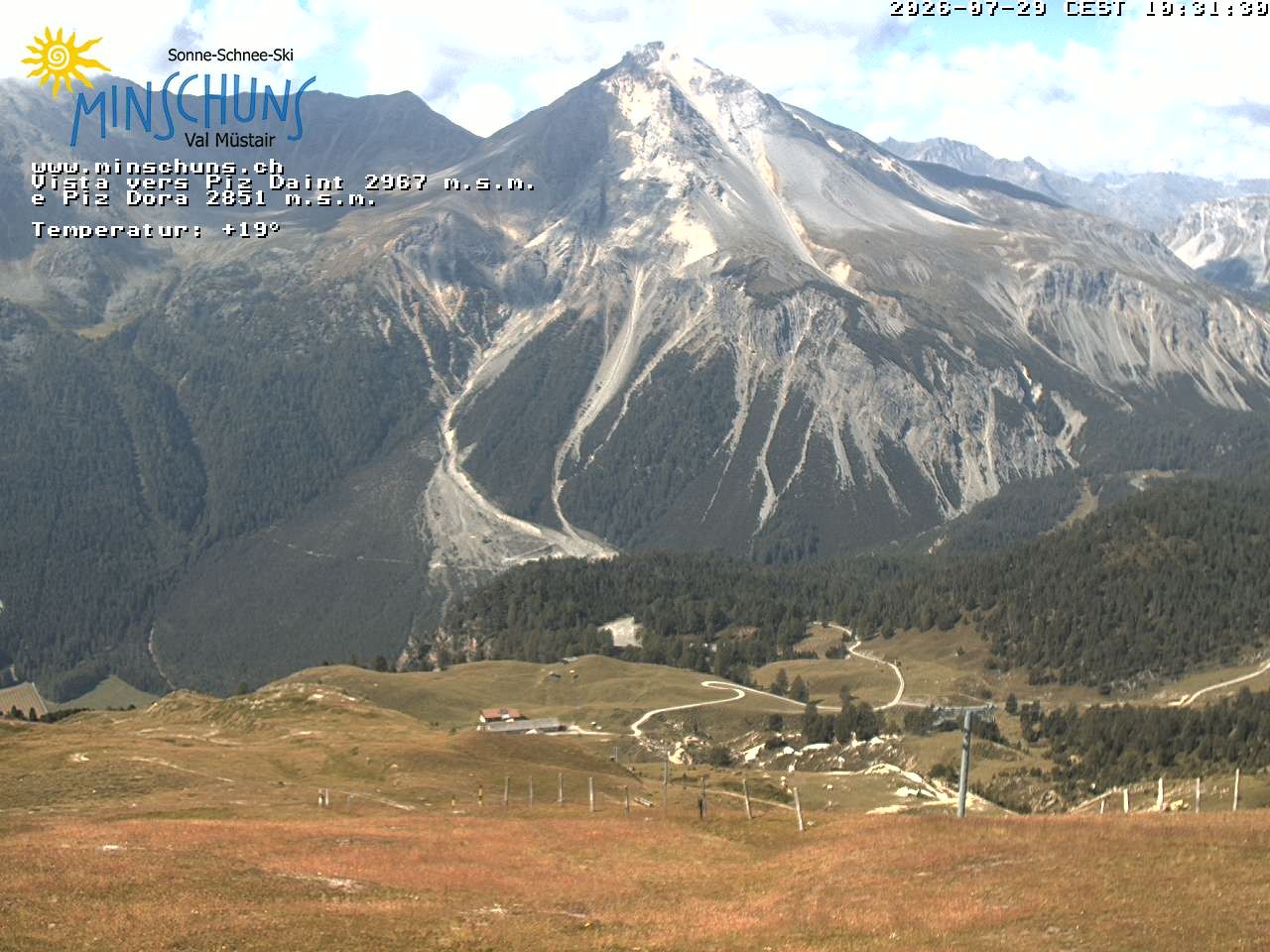 Archiv Foto Webcam Minschuns / Val Müstair