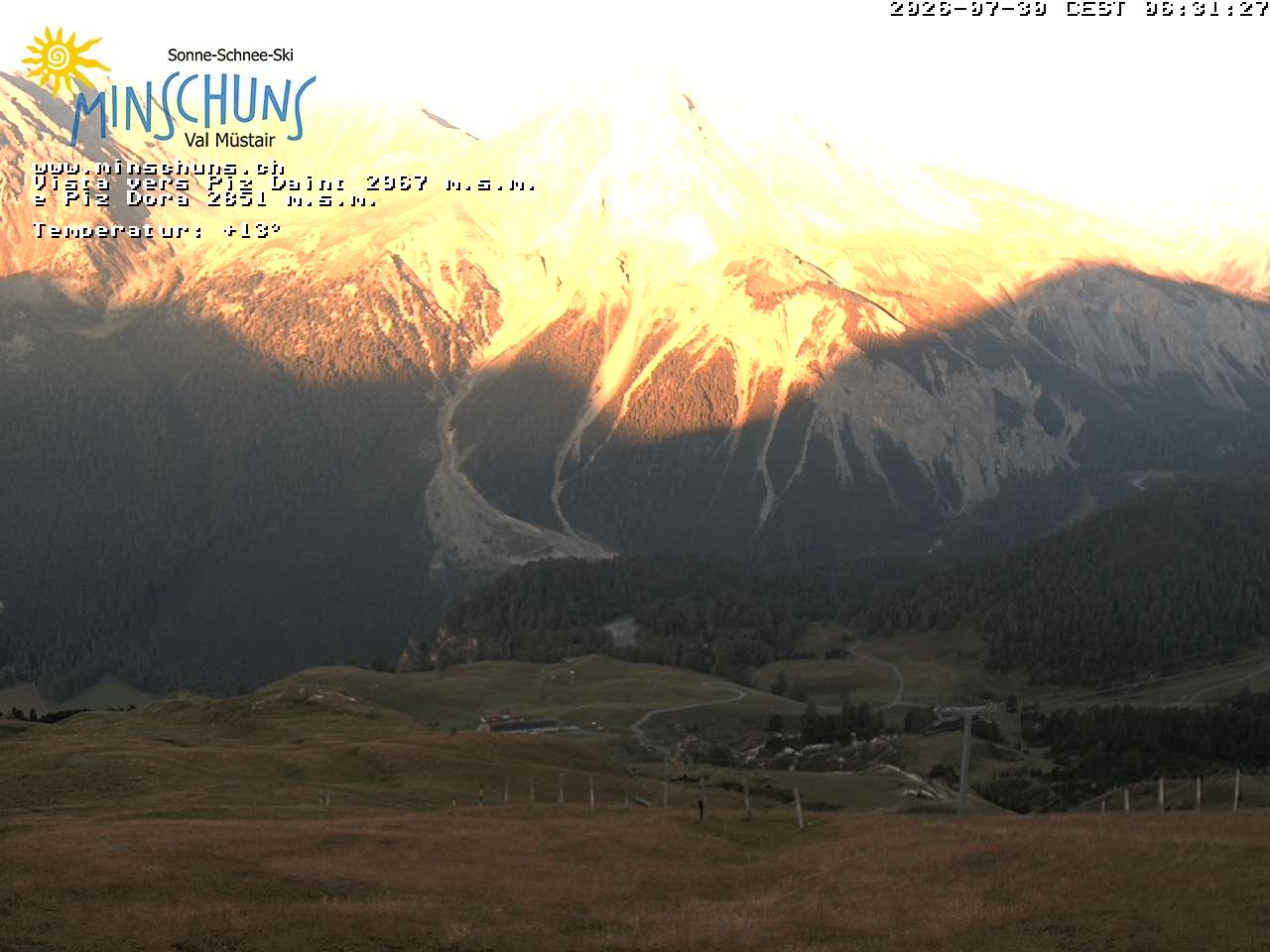 Archiv Foto Webcam Minschuns / Val Müstair