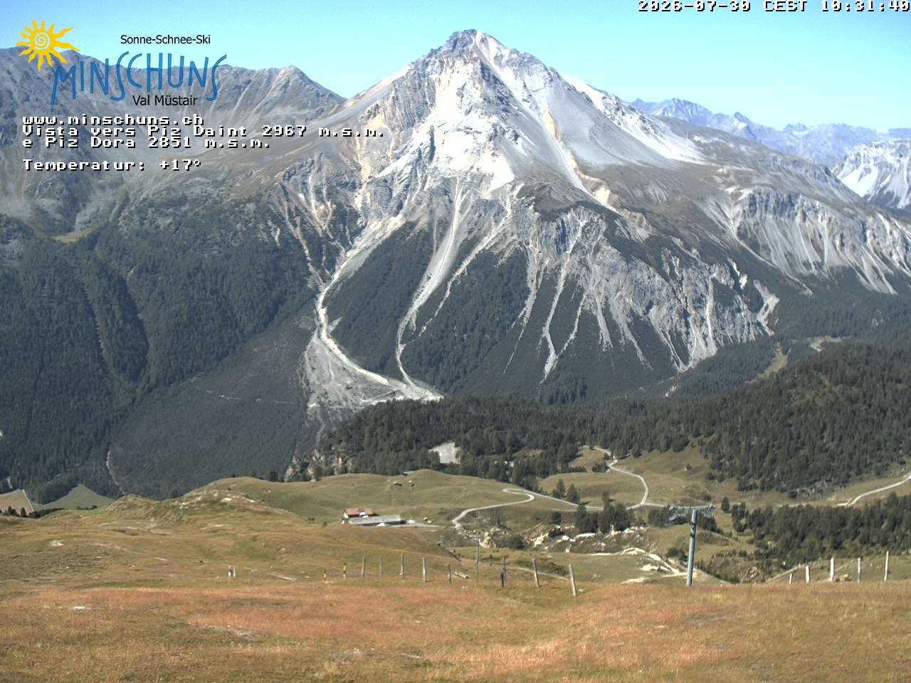Archiv Foto Webcam Minschuns / Val Müstair